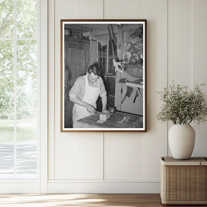 Butcher in Mogollon New Mexico June 1940 - Available at KNOWOL