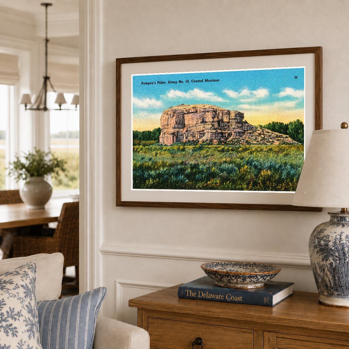 Pompeys Pillar, MT: Pompey's Pillar, along No. 10, Central Montana