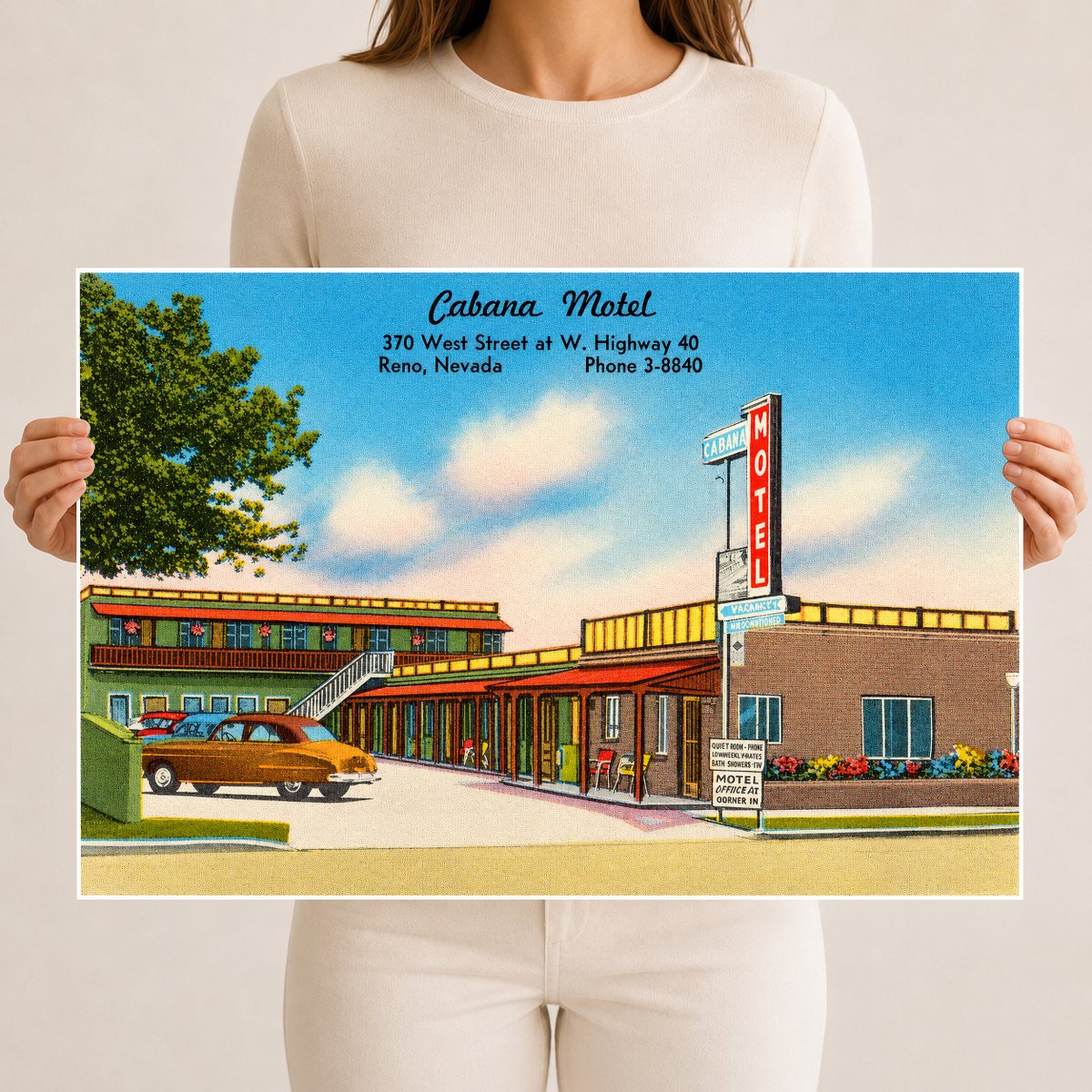 Reno, NV: Cabana Motel, 370 West Street at W. Highway 40