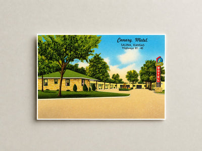 Salina, KS: Canary Motel, Salina, Kansas, Highways 81-40