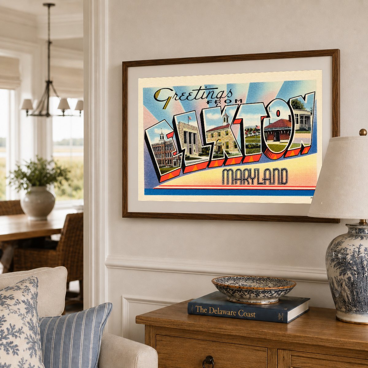 Greetings from Elkton, Maryland — Vintage Maryland Postcard