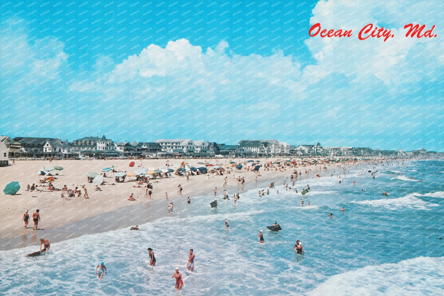 Ocean City, MD — Vintage Maryland Postcard