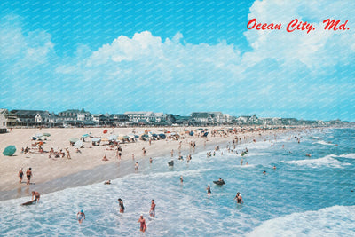 Ocean City, MD — Vintage Maryland Postcard