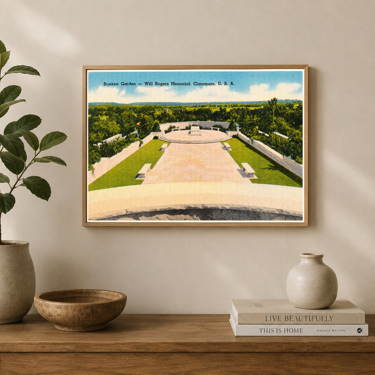 Claremore, OK: Sunken Garden -- Will Rogers Memorial, Claremore, U.S.A.