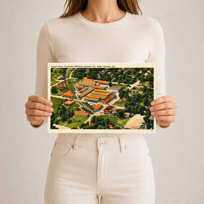 Lake Charles, LA: Aerial View, Louisiana Western Lumber Co.