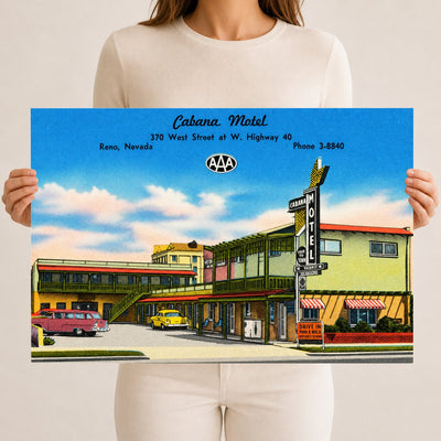 Reno, NV: Cabana Motel, 370 West Street at W. Highway 40