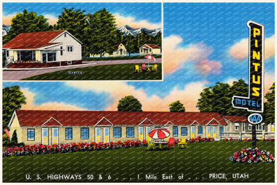Price, UT: Pintus Motel, U.S. highways 50 & 6... 1 mile east of... Price