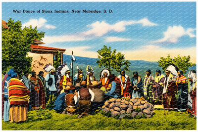 Mobridge, SD: War dance of Sioux Indians, near Mobridge