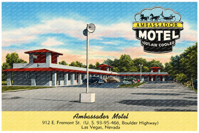 Las Vegas, NV: Ambassador Motel, 912 E. Fremont St. (U.S. 93 - 95 - 466, Boulder Highway)