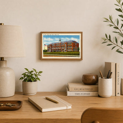 The new Elkton High School, Elkton, MD — Vintage Maryland Postcard