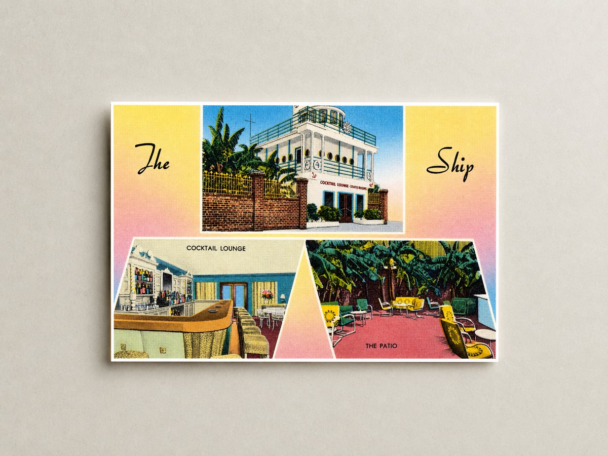 New Orleans, LA: The Ship, lounge, patio & bar, 116 La Salle St. opposite Jung Hotel