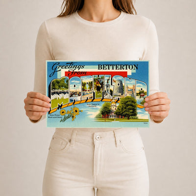 Greetings from Betterton, Maryland — Vintage Maryland Postcard