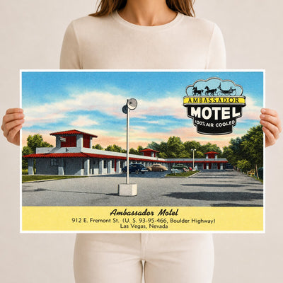 Las Vegas, NV: Ambassador Motel, 912 E. Fremont St. (U.S. 93 - 95 - 466, Boulder Highway)