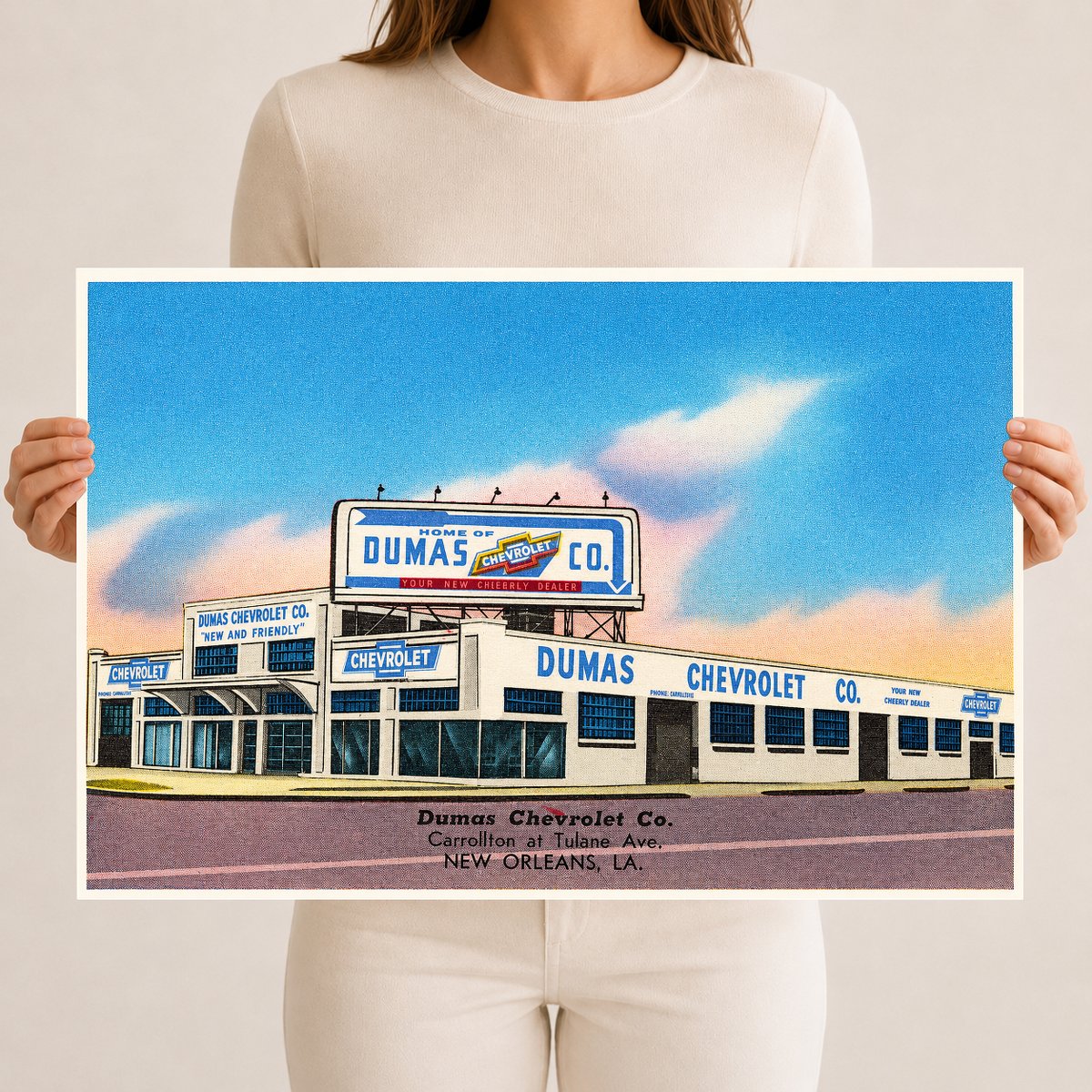 New Orleans, LA: Dumas Chevrolet Co., Carrollton at Tulane Ave.