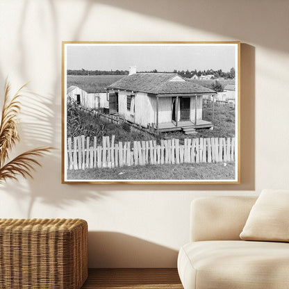 Cabin of Sugarcane Worker Bayou La Fourche Louisiana 1937 - Available at KNOWOL