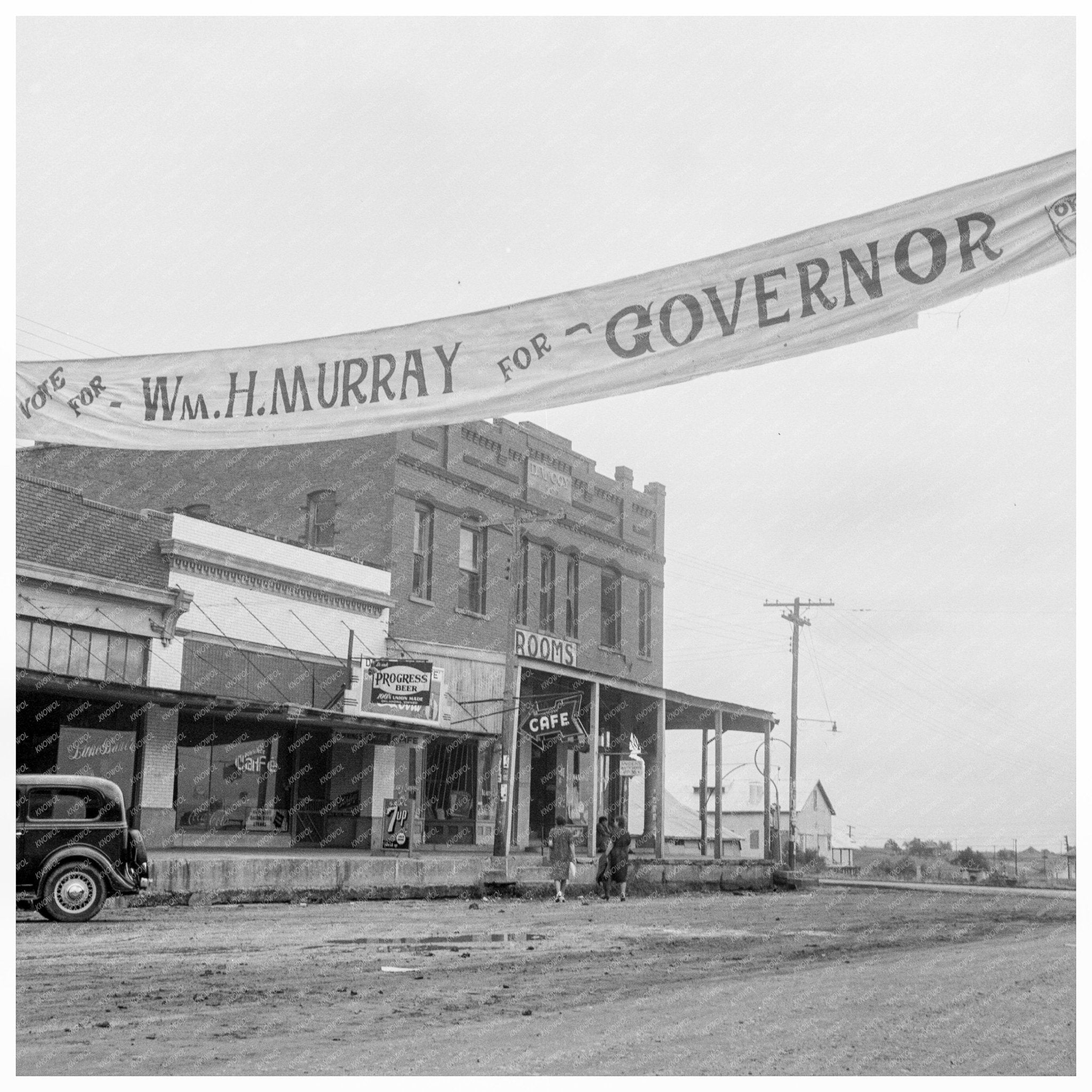 Caddo Oklahoma Town Vintage Photo June 1938 - Available at KNOWOL