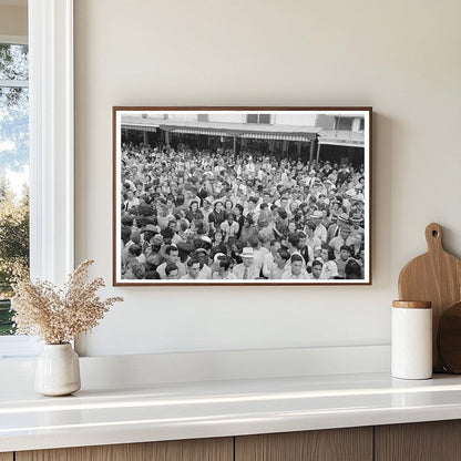 Cajun Band Contest Crowd National Rice Festival 1938 - Available at KNOWOL