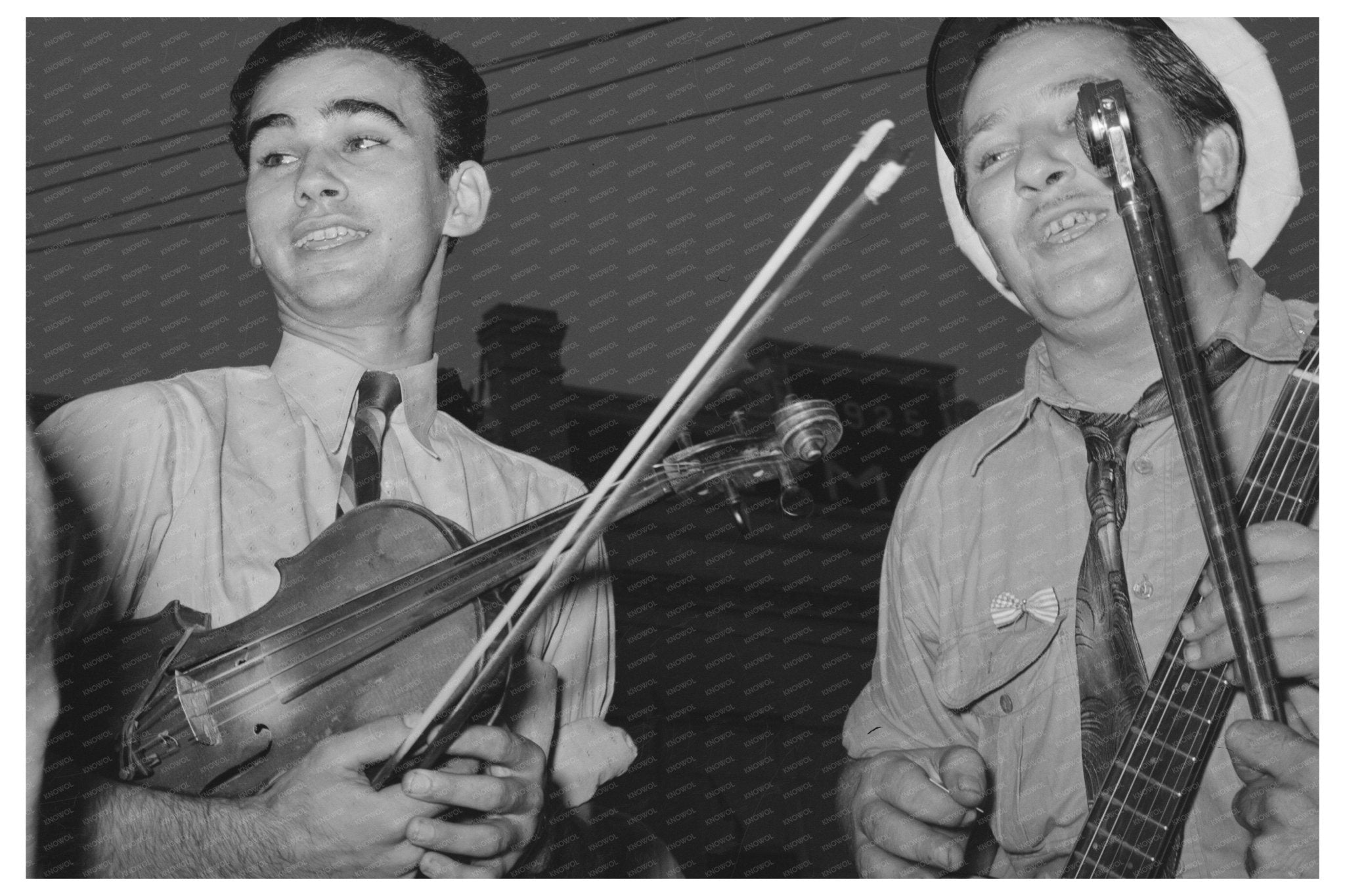 Cajun Band Contest National Rice Festival Louisiana 1940s - Available at KNOWOL