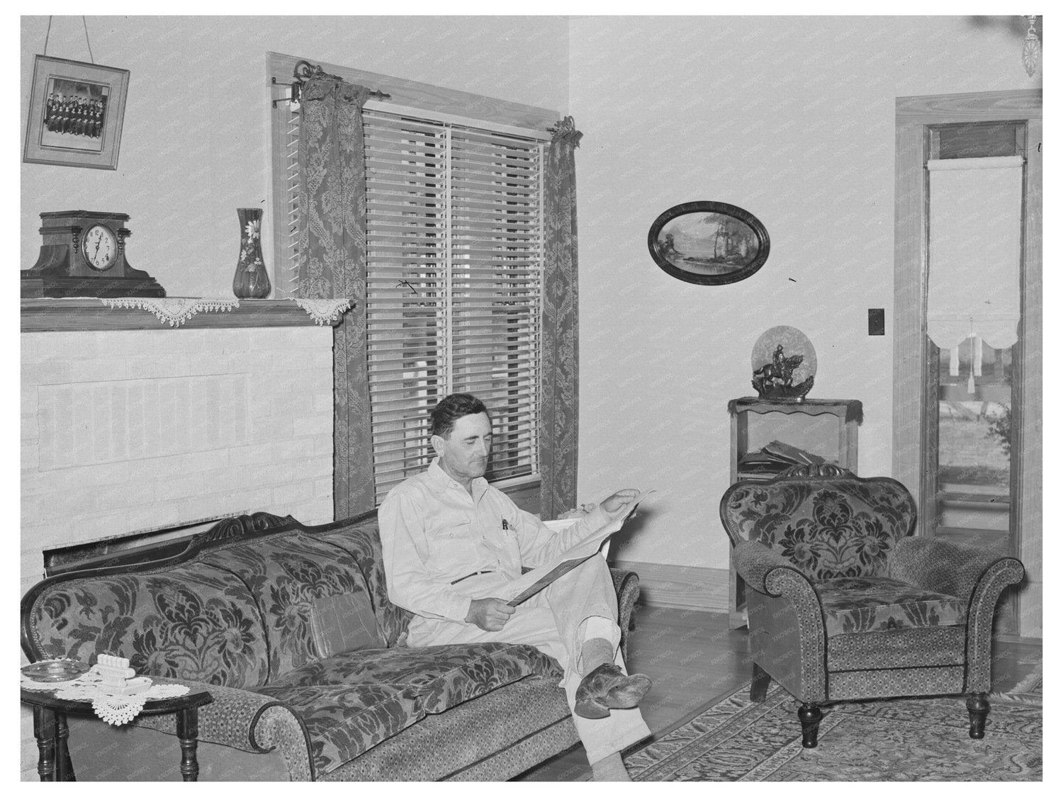 Cajun Farmer Joseph La Blanc in Crowley Louisiana 1938 - Available at KNOWOL