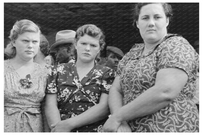 Cajun Girls at Rice Festival Crowley Louisiana 1938 - Available at KNOWOL