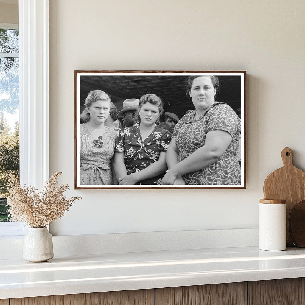 Cajun Girls at Rice Festival Crowley Louisiana 1938 - Available at KNOWOL