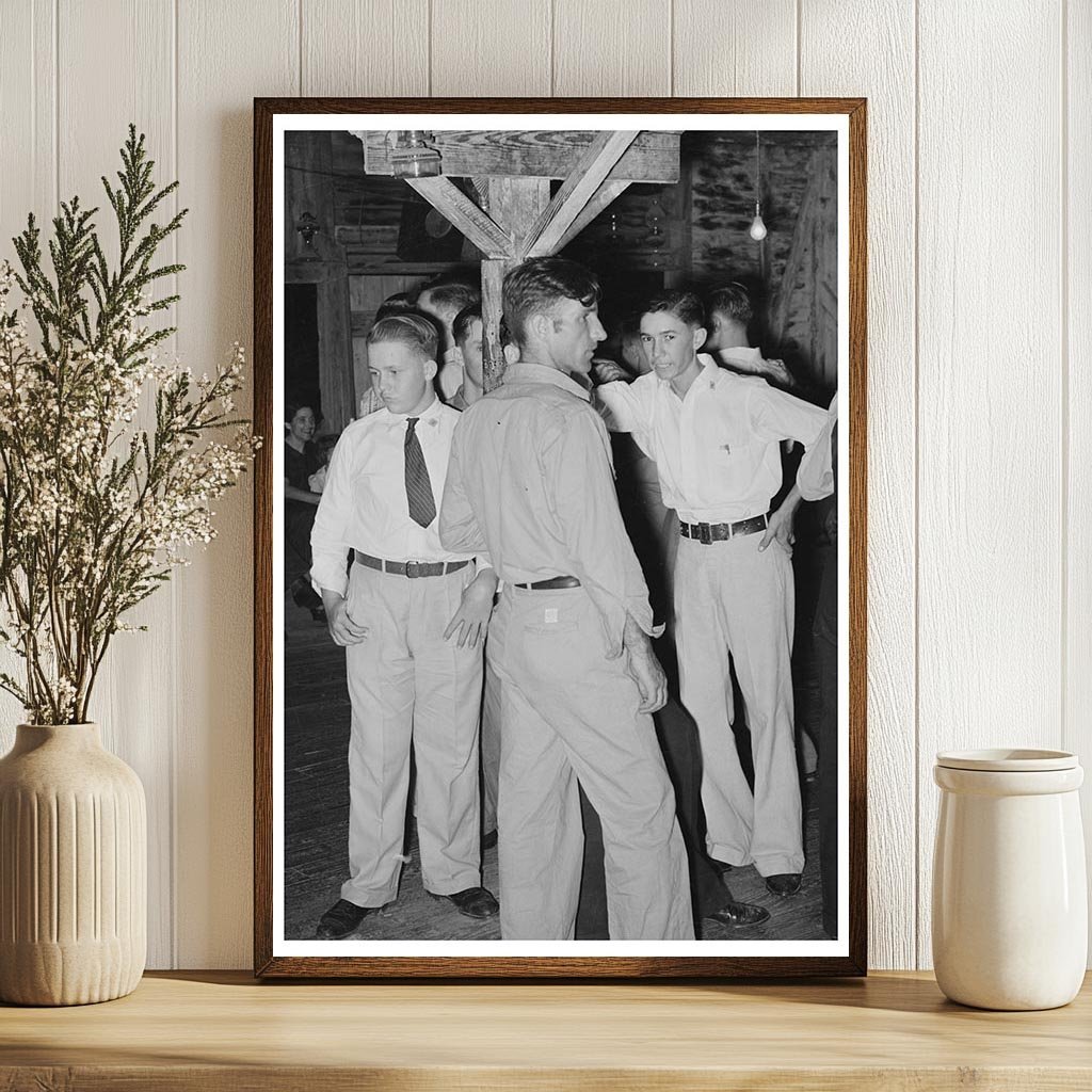 Cajun Men Dance at Fais - Do - Do in Crowley Louisiana 1938 - Available at KNOWOL