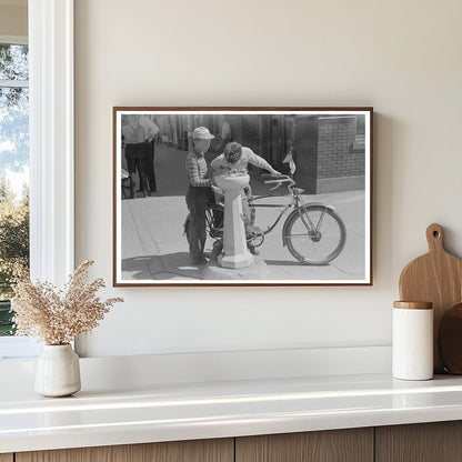 Caldwell Idaho Water Fountain Vintage Photo 1941 - Available at KNOWOL