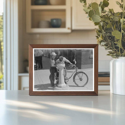 Caldwell Idaho Water Fountain Vintage Photo 1941 - Available at KNOWOL