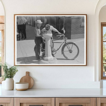 Caldwell Idaho Water Fountain Vintage Photo 1941 - Available at KNOWOL