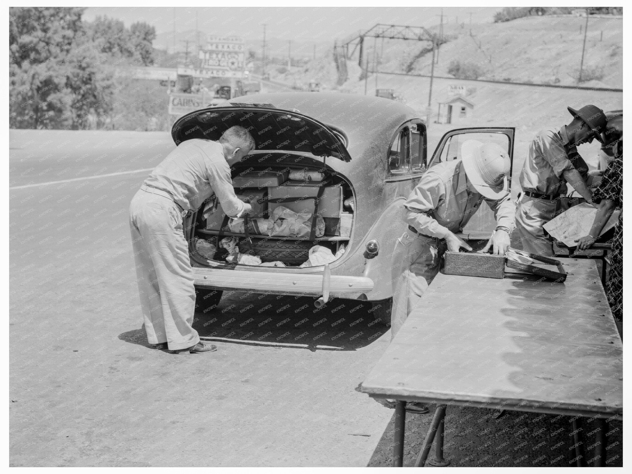 California - Arizona Inspection Station 1937 Agricultural Quarantine - Available at KNOWOL