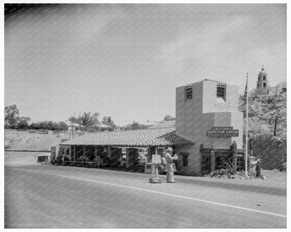 California - Arizona Inspection Station Yuma 1937 - Available at KNOWOL