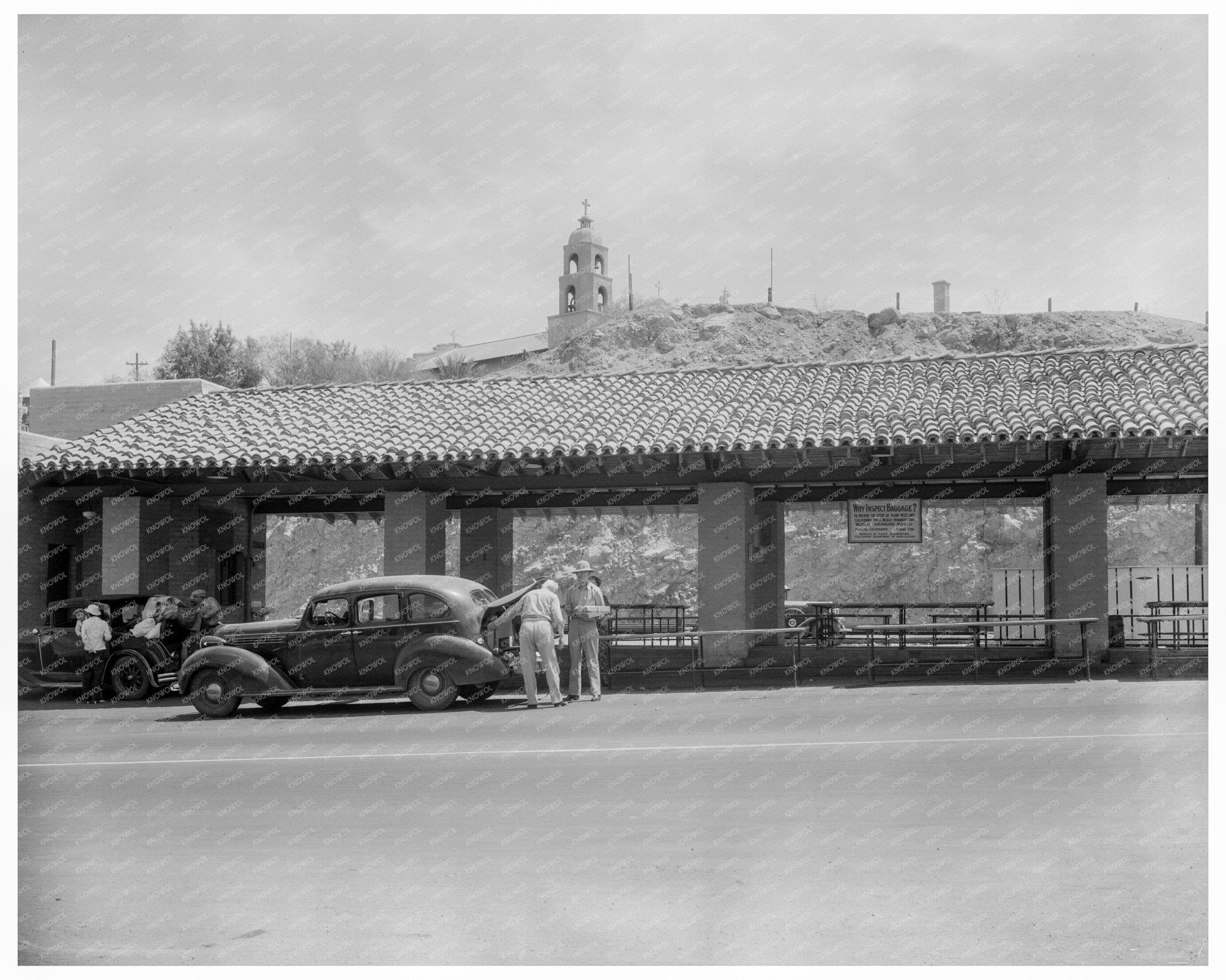 California - Arizona State Line Inspection Station 1937 - Available at KNOWOL