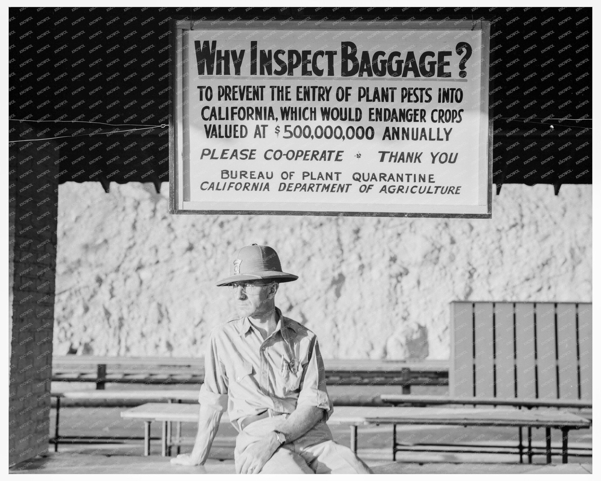 California Quarantine Inspection Station Yuma Arizona 1937 - Available at KNOWOL