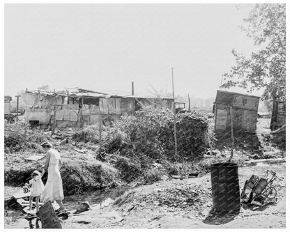 California Squatter Camp 1936 Great Depression Image - Available at KNOWOL