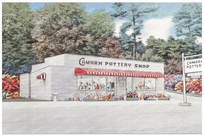 Camark Pottery Shop Vintage Postcard 1930 - 1945 - Available at KNOWOL