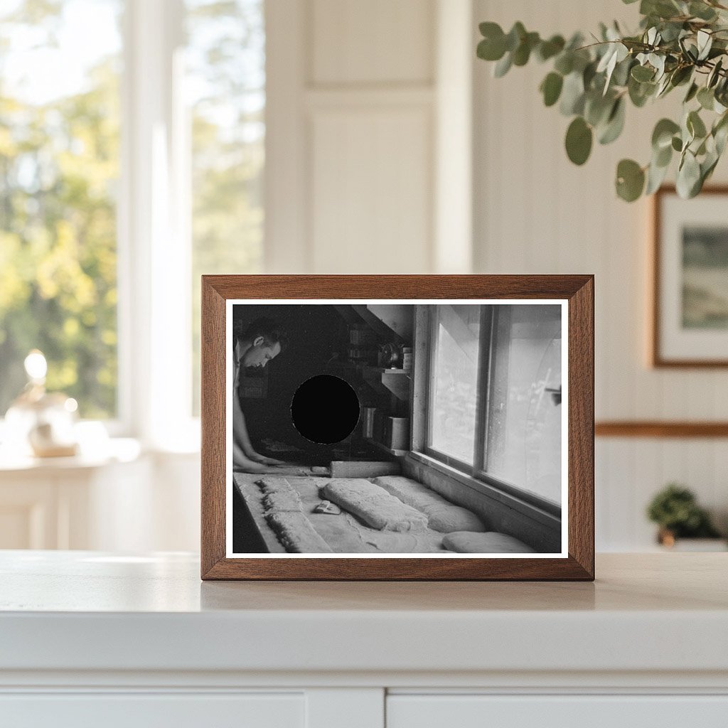 Camp Cook Blowing Dinner Horn Effie Minnesota 1937 - Available at KNOWOL