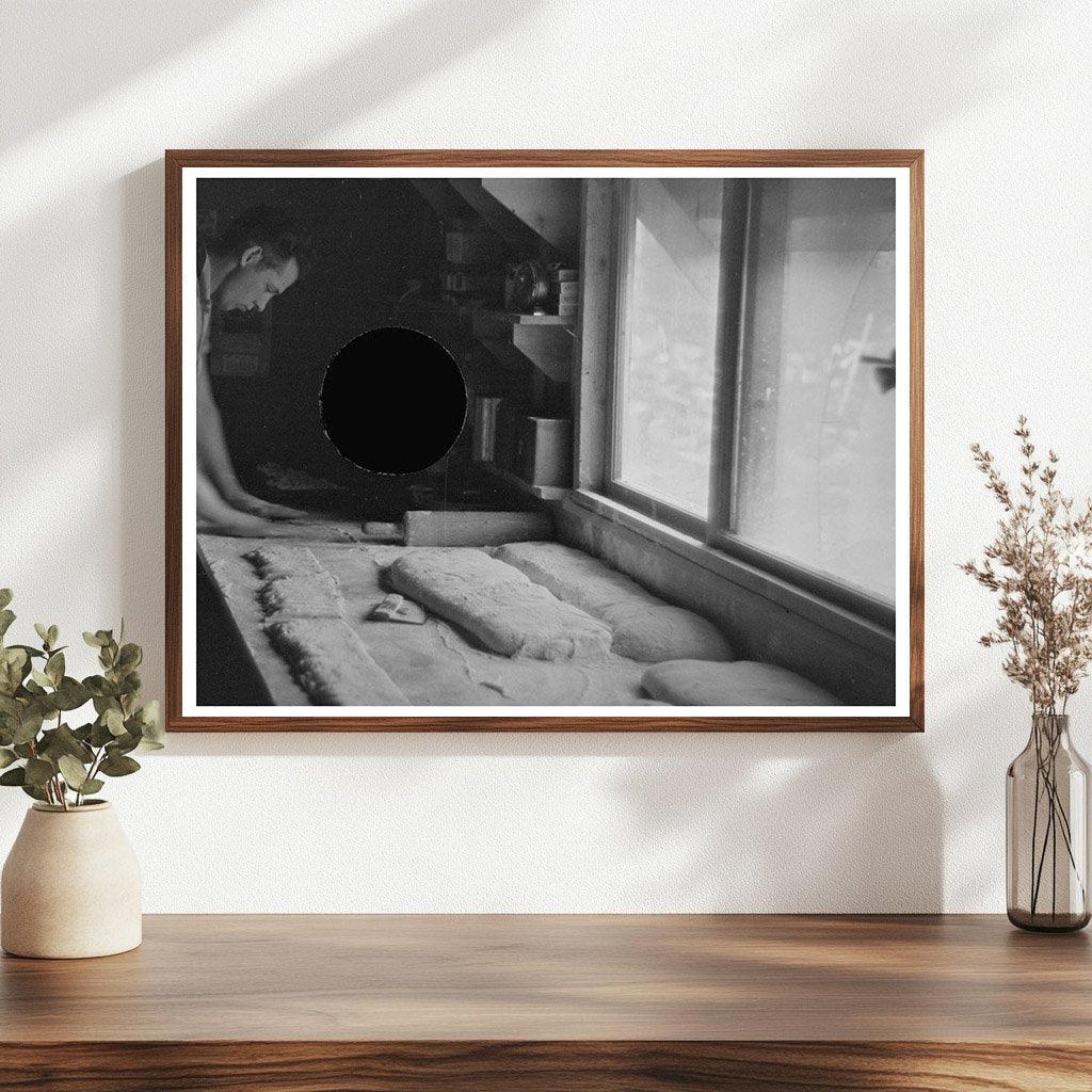 Camp Cook Blowing Dinner Horn Effie Minnesota 1937 - Available at KNOWOL