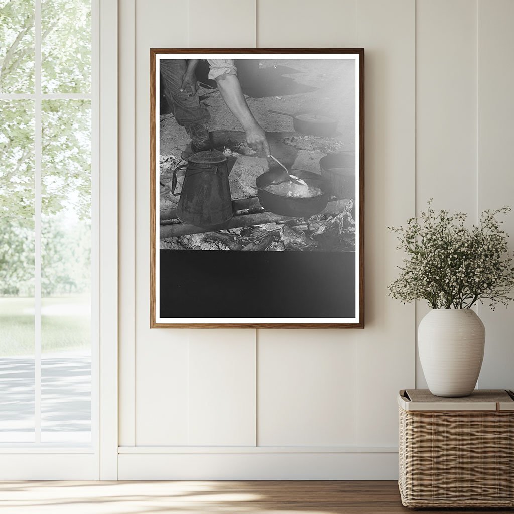 Camp Cook by Chuckwagon in Marfa Texas 1939 - Available at KNOWOL