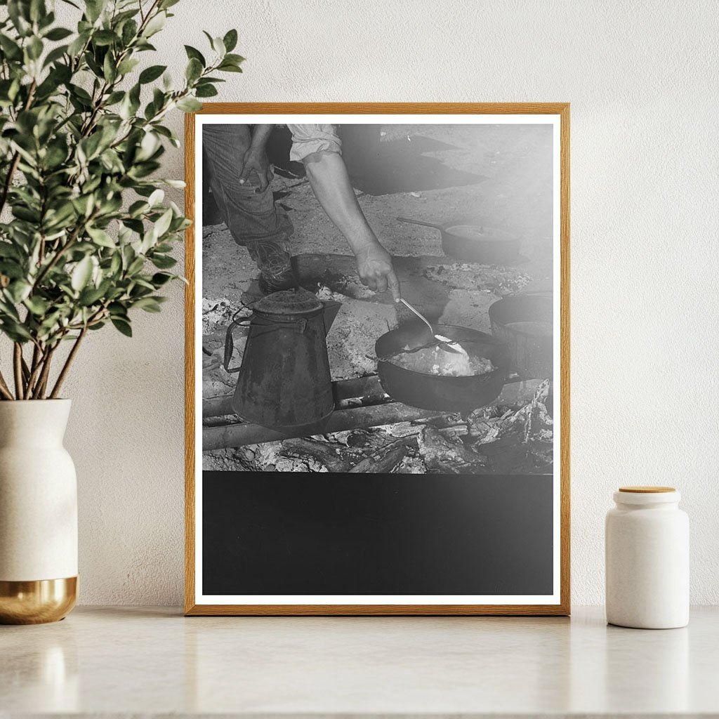 Camp Cook by Chuckwagon in Marfa Texas 1939 - Available at KNOWOL