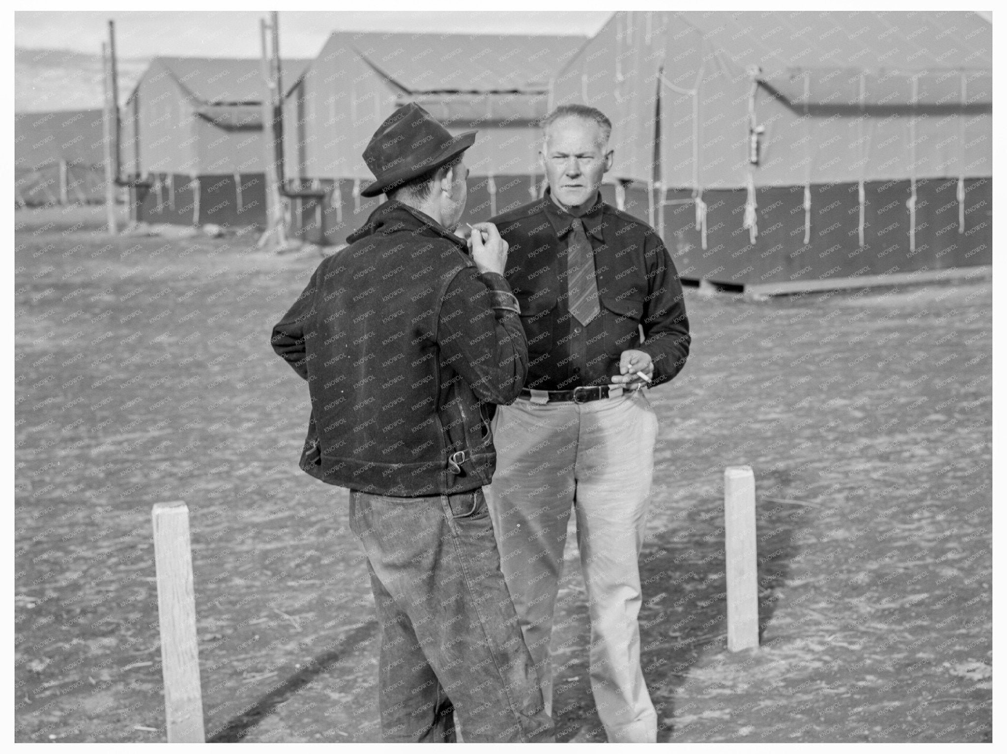 Camp Manager Conversation at FSA Mobile Camp Oregon 1939 - Available at KNOWOL