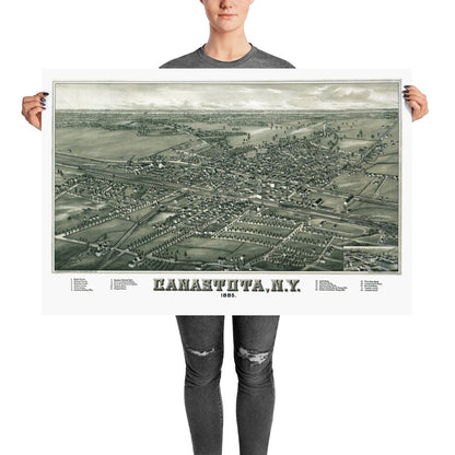 Canastota, New York 1885 - Available at KNOWOL