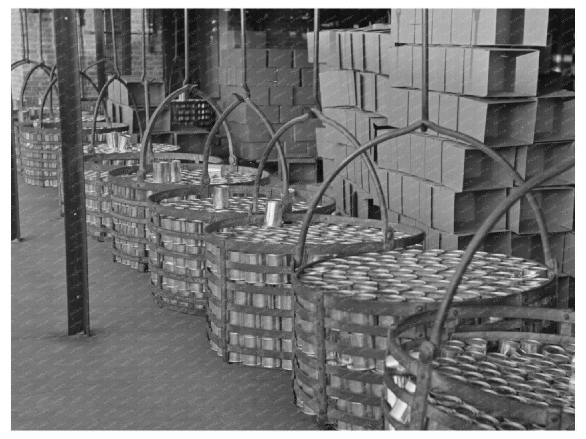 Canned Peas in Sun Prairie Factory June 1937 - Available at KNOWOL