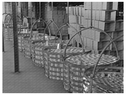 Canned Peas in Sun Prairie Factory June 1937 - Available at KNOWOL