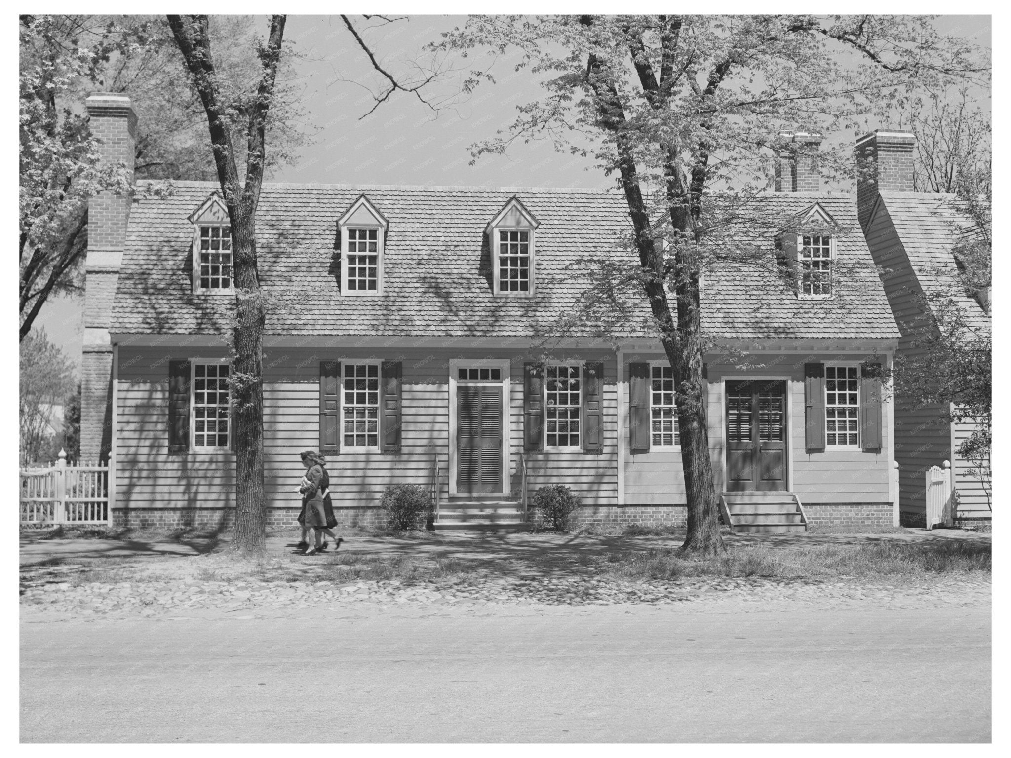 Capitol Building in Williamsburg Virginia April 1943 - Available at KNOWOL