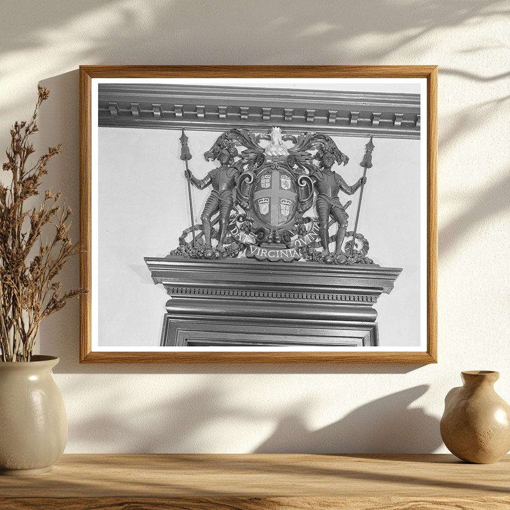 Capitol Building Interior Williamsburg Virginia 1943 - Available at KNOWOL