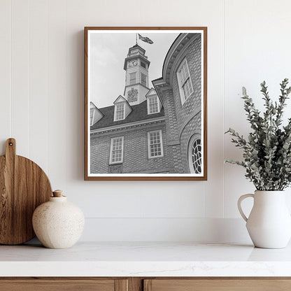 Capitol Building Williamsburg Virginia 1943 Historic Image - Available at KNOWOL