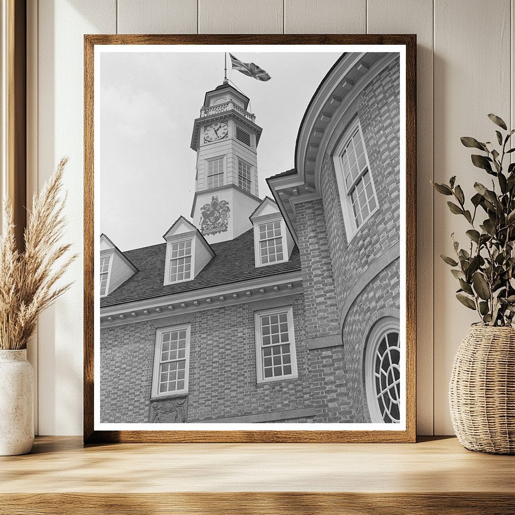 Capitol Building Williamsburg Virginia 1943 Historic Image - Available at KNOWOL