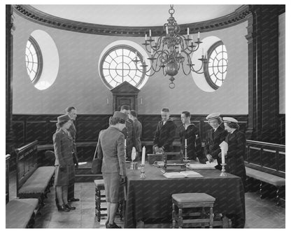 Capitol Courtroom Williamsburg Virginia April 1943 - Available at KNOWOL