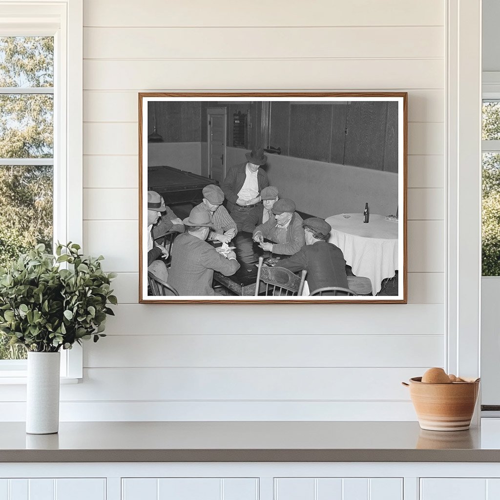 Card Game in 1937 Montana Saloon Plentywood - Available at KNOWOL