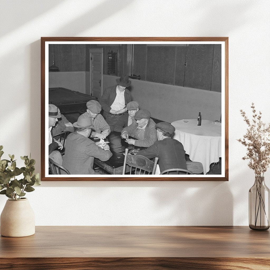 Card Game in 1937 Montana Saloon Plentywood - Available at KNOWOL
